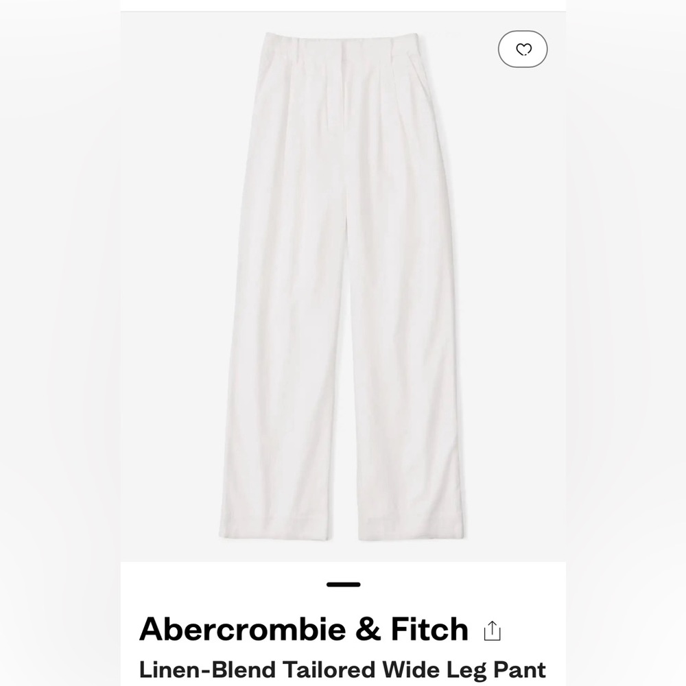 A&F wide leg linen pants XL